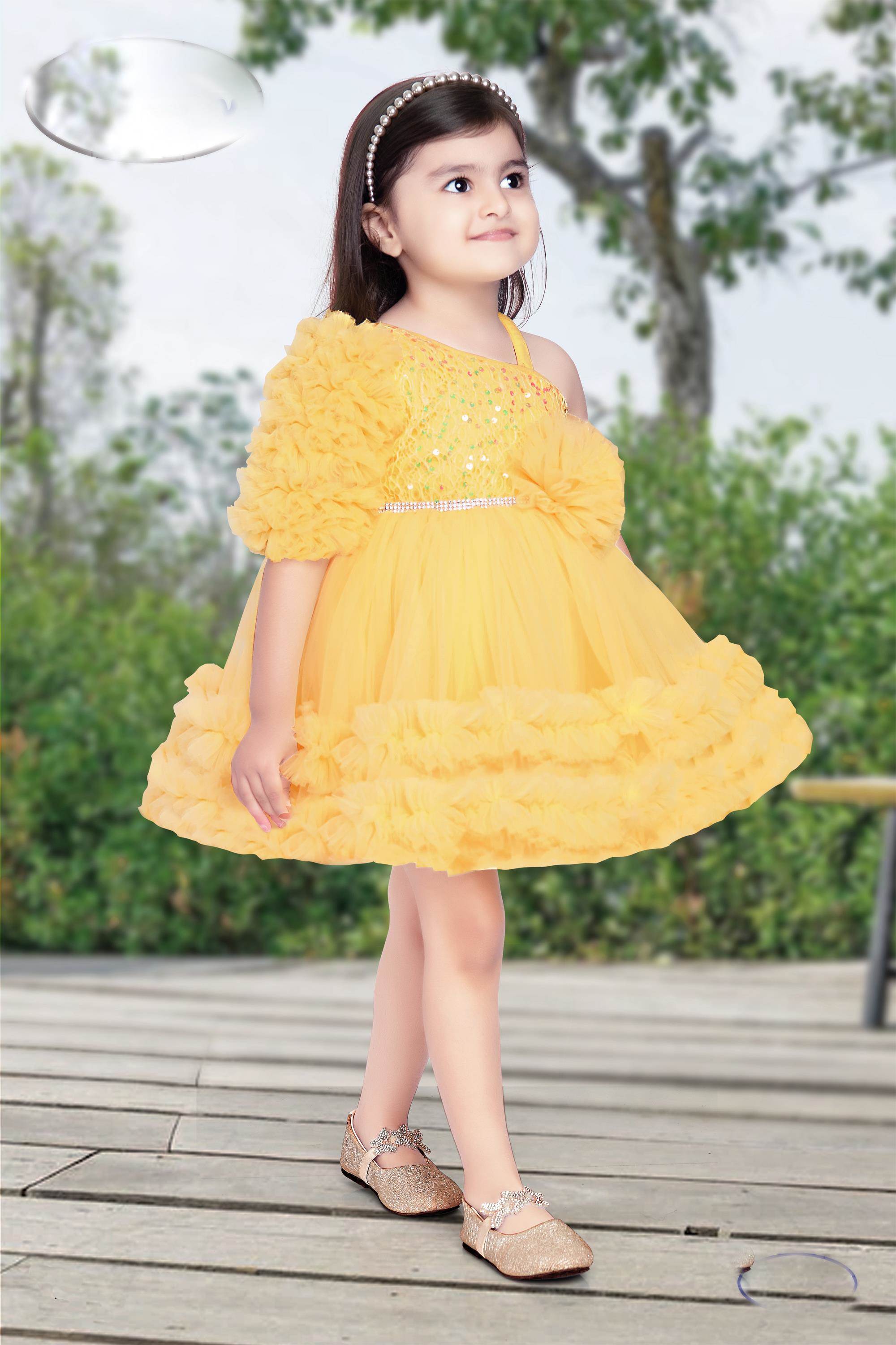 fcityin  Kids Baby Frocks Dresses With Hand Bag  Flawsome Classy Frocks